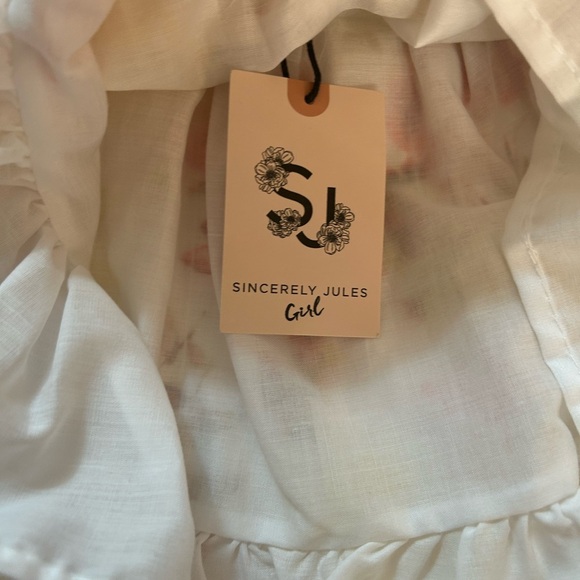 Sincerely Jules Floral Kids Dress - Yellow and Red - Picture 11 of 12